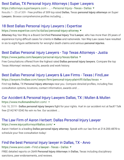 Search results for "Dallas Car Accident Lawyer"