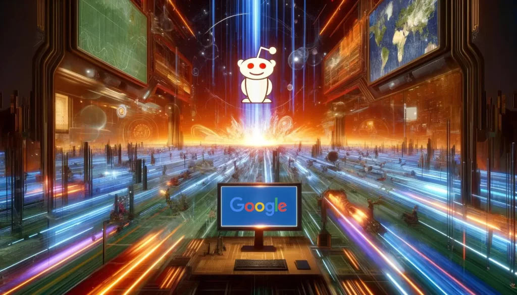 reddit x google graphic