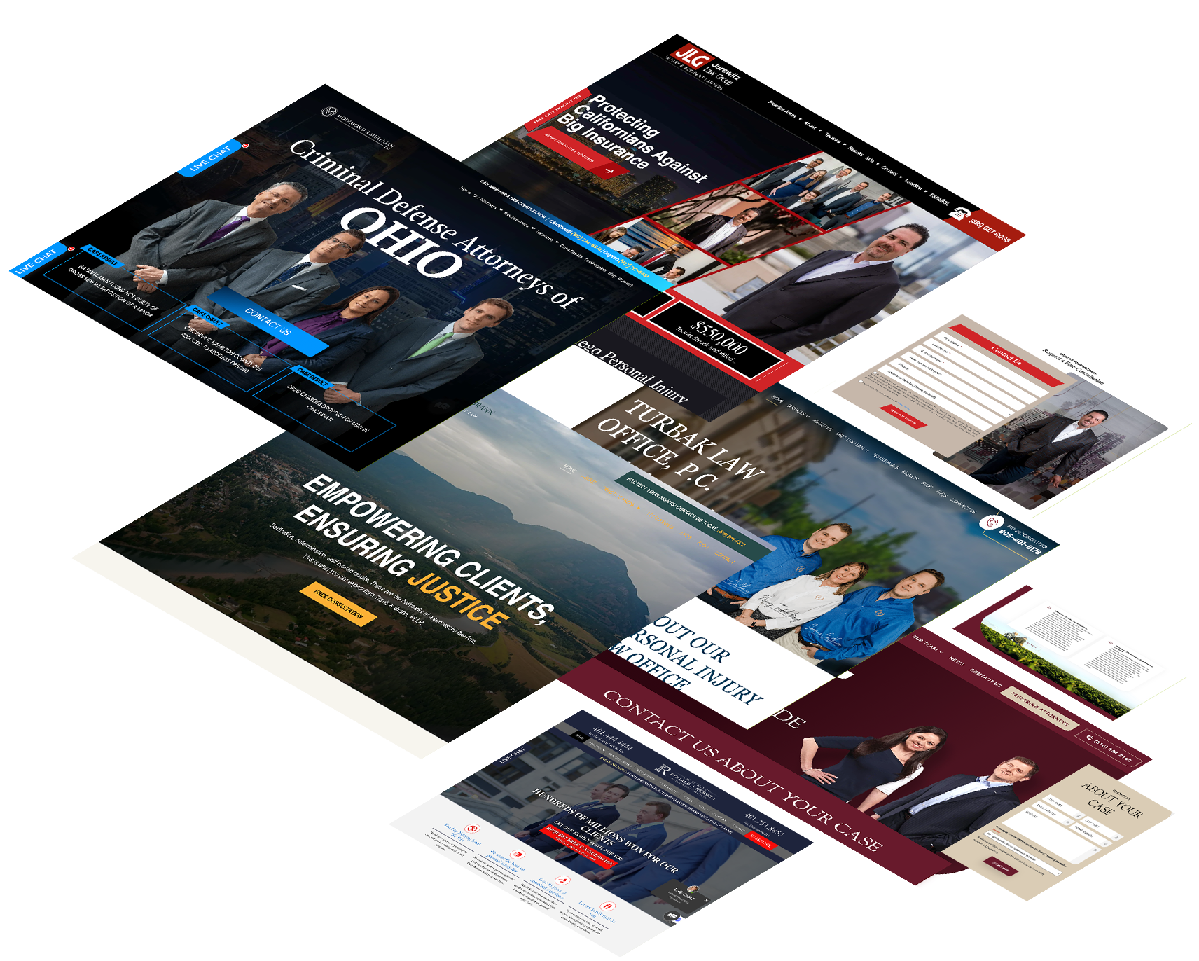 Website portfolio parallax